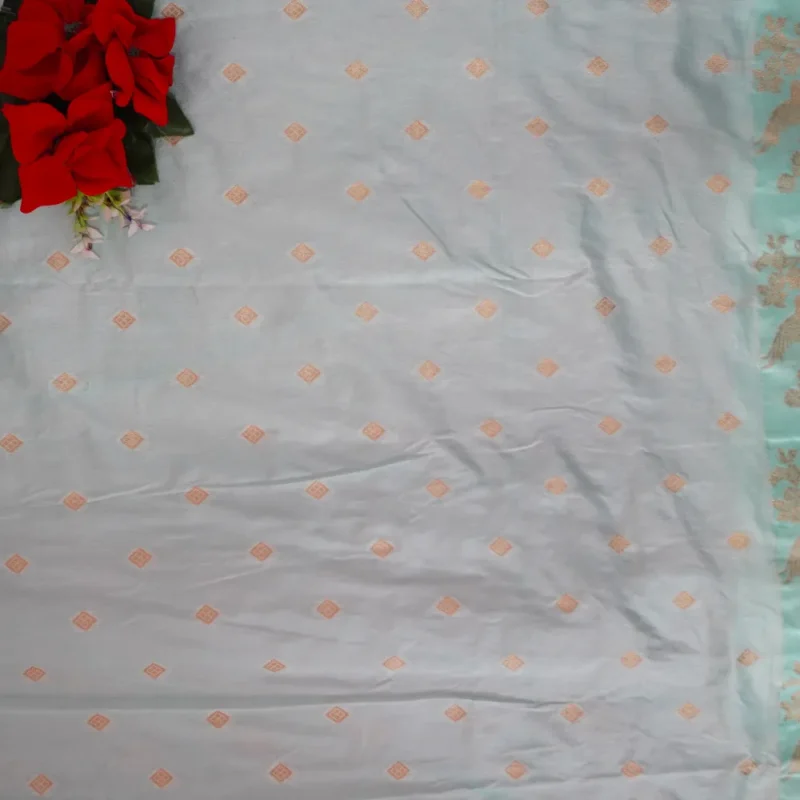 Basic Russain Crape Sarees-MB548(436) - Image 2