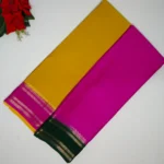 Pure Mysore Crape Georgette Gap Border-MB440
