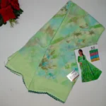 Crape Georgette Lace Border Sarees-MB445 - Image 4