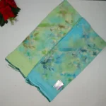 Crape Georgette Lace Border Sarees-MB445