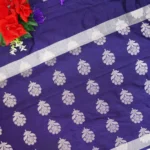 Handloom Basic Russain Crape Sarees-MB447 - Image 2