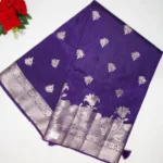Handloom Basic Russain Crape Sarees-MB447 - Image 4