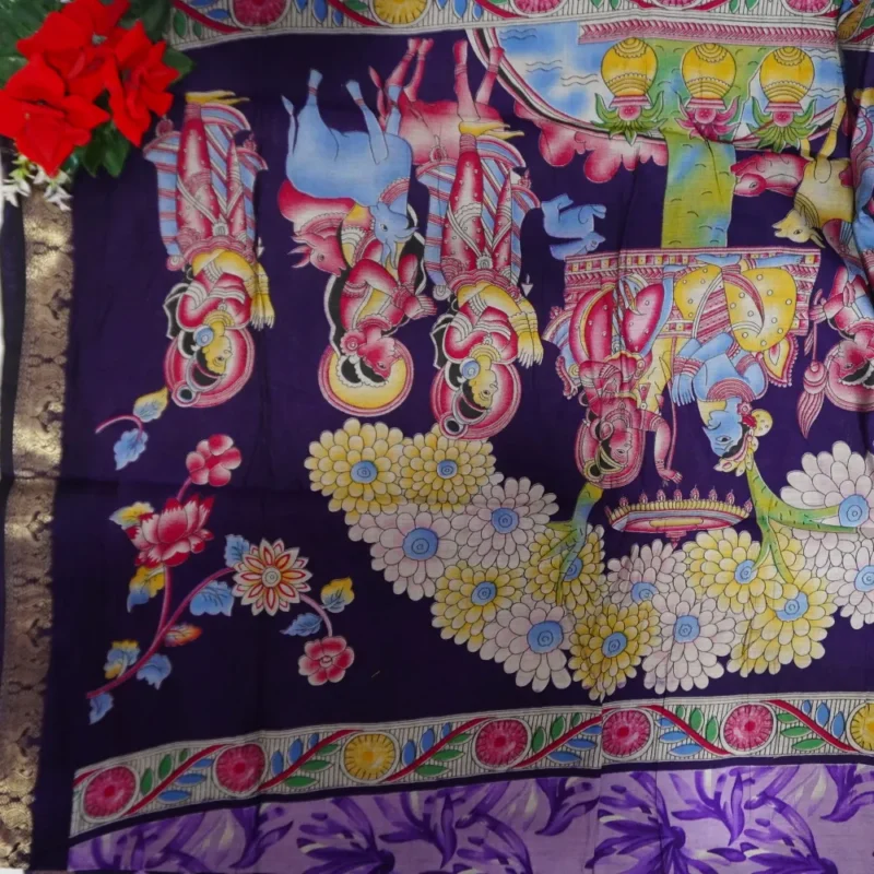Pure Mangalagiri Muslin Silk Sarees-MB711(462) - Image 2