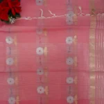 Pure Lenin Fancy In Pattu Sarees-MB465 - Image 2