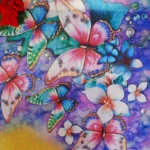 Butterfly Pure Digital Georgette Sarees-MB483 - Image 2