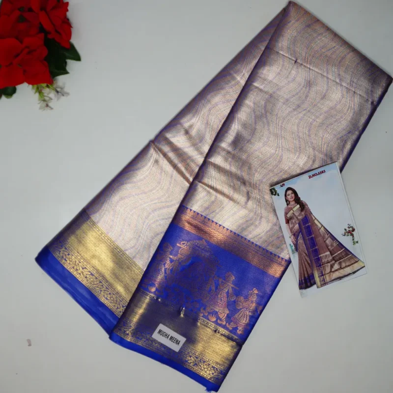 Pallaki Border Fancy Sarees-MB546(485) - Image 4