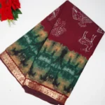 Tie And Die Mangalagiri Silk Sarees -MB492 - Image 4