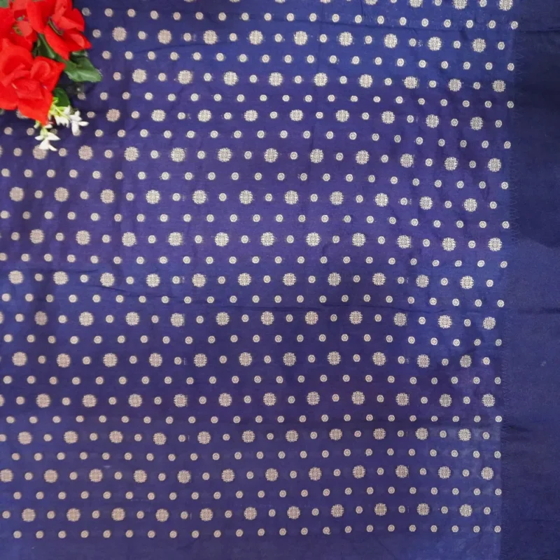 Pure Russian Crape Vertical  Weaving Sarees -MB494 - Image 2