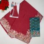 Luxury Silk With Embroidary-MB501 - Image 4