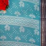Pochampally Pattu Border Sarees-MB502 - Image 2
