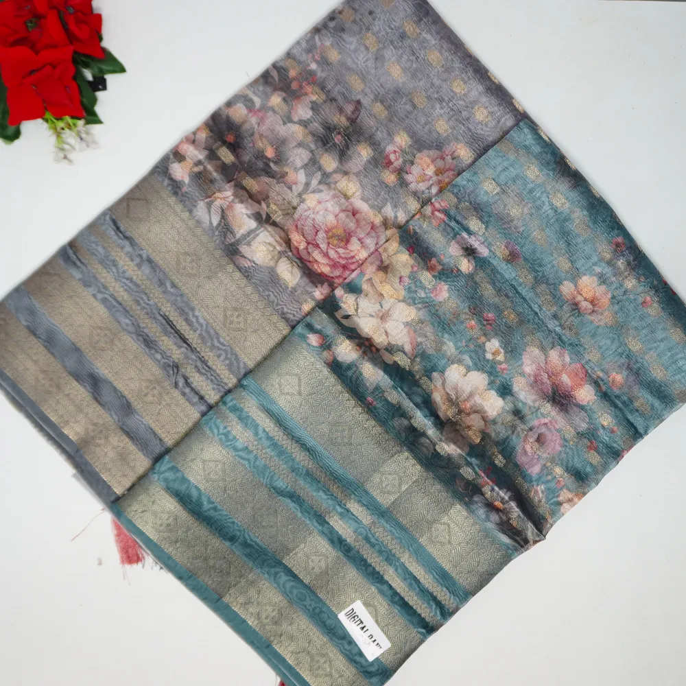 511 (7) Tissue Pattu Fancy With Gap Border-MB511 - Image 1