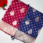 Copper Work Soft Benarus Silk Sarees-MB521