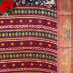 Penkalamkari Tissue Kalamkari Border Sarees-MB535 - Image 3