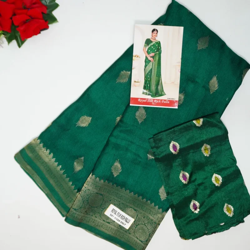 Kalanjali Pure Viscose Sarees-MB315(542) - Image 4