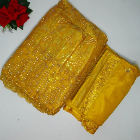 Yellow Special Party Ware Lehangas