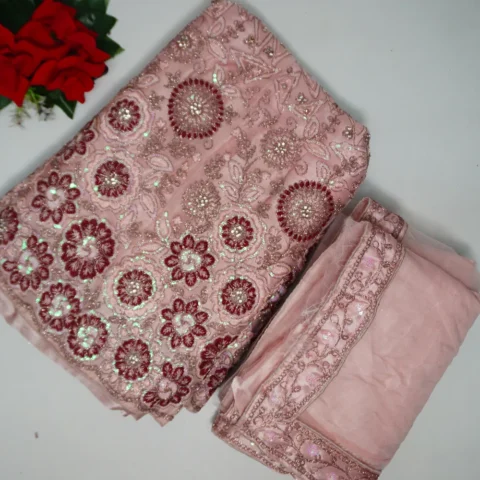 Baby Pink Special Party Ware Lehangas