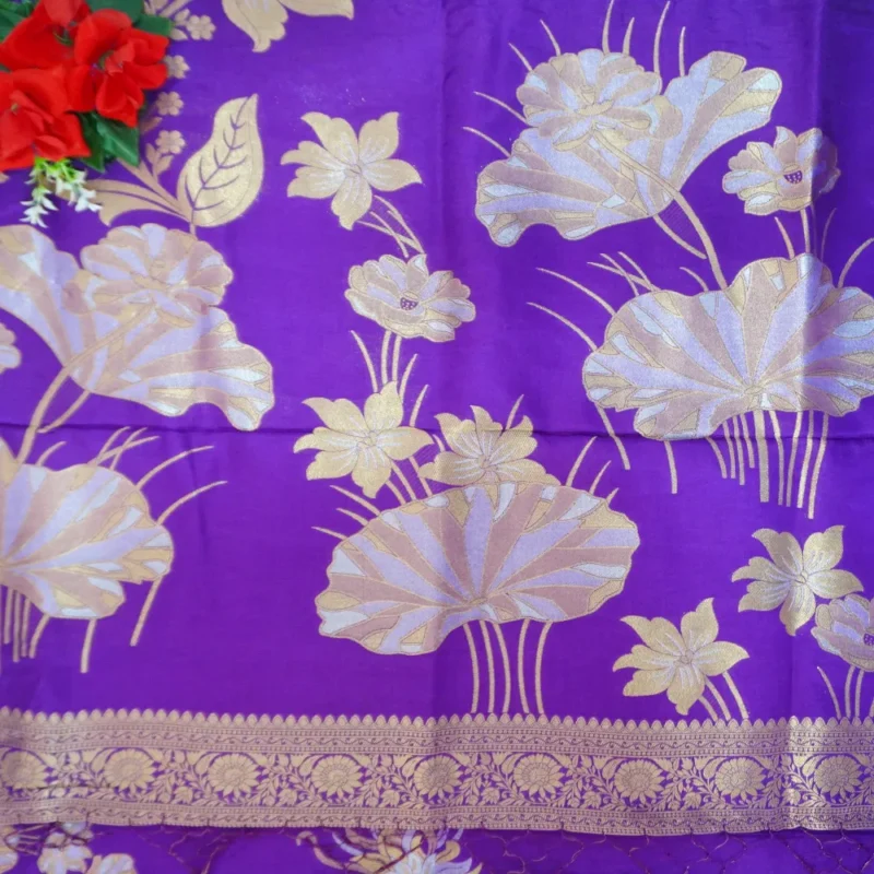 Russain Crape Silk Sarees-MB537(550) - Image 3