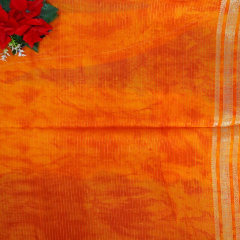 Chanderi Gap Border Sarees-MB311(559) - Image 3