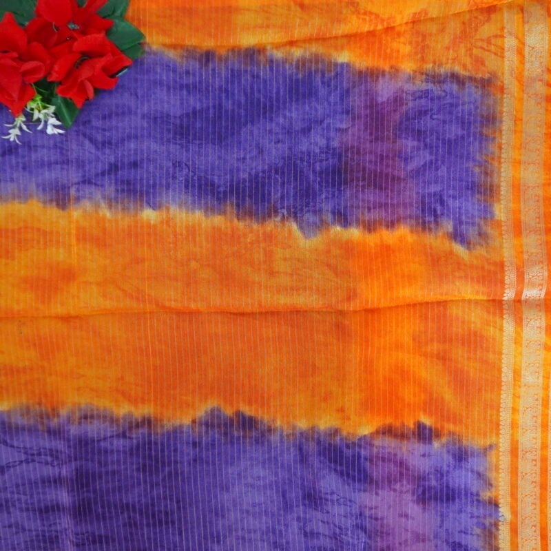 Chanderi Gap Border Sarees-MB311(559) - Image 2