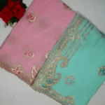 Pure Georgette Work Sarees-MB571