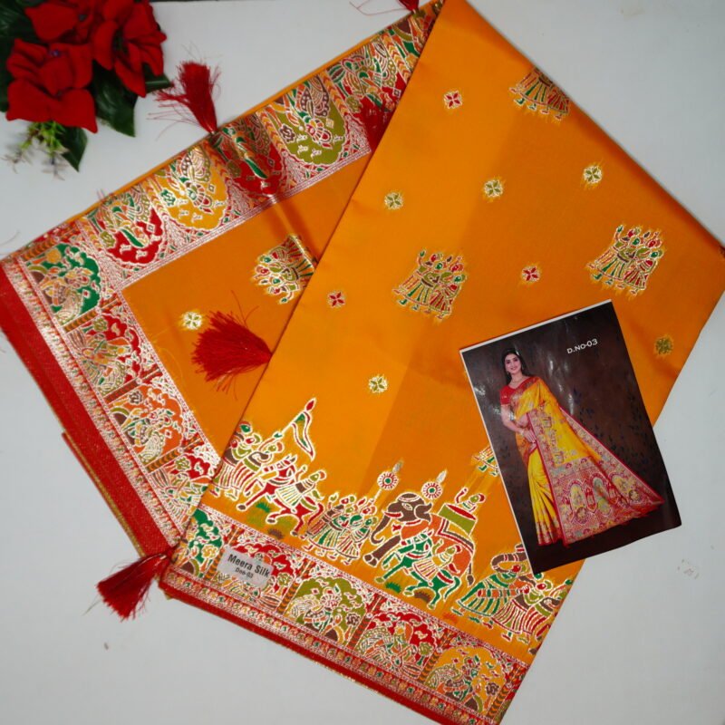 Narayana Pet Marriage Theam Sarees-MB535(588) - Image 4