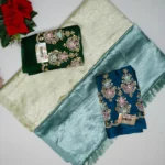 Pure Satin Crushed Party Ware Sarees-MB593
