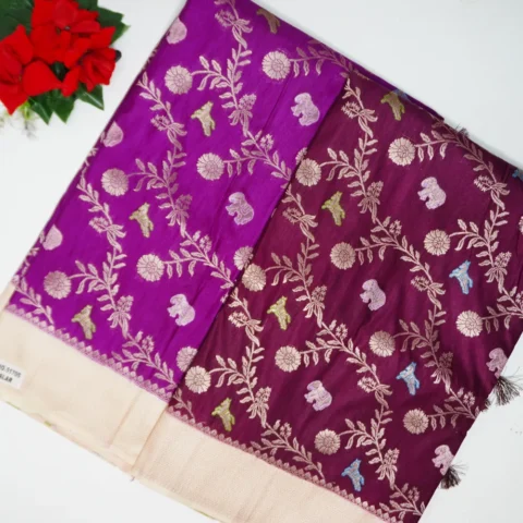 Kalamkari Raw Mango Sarees-MB532(605)
