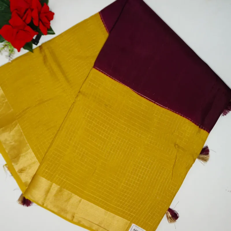 Raw Mango With Designer Sarees-MB531(607) - Image 4