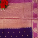 Pure Raw Mango Handloom Sarees-MB608 - Image 3