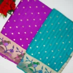 Pure Munga Tusser Pythani Sarees-MB609