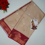 Soft Jacquard Border Sarees-MB611(Skin Colour)
