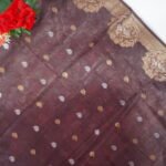 Soft Jacquard Border Sarees-MB611(Rust Orange) - Image 3