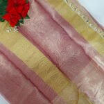 Tissue Pattu With Lace Border-MB614 - Image 2