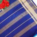 Pure Mysore Silk Crape Georgette Sarees-MB616 - Image 3
