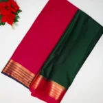 Pure Mysore Silk Crape Georgette Sarees-MB622