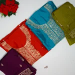 Soft Vichitra Silk Party Ware Dress Materials-DS009