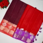 Mangalagiri Checks Raw Mango Sarees -MB517