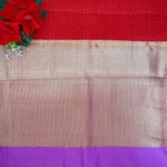 Mangalagiri Checks Raw Mango Sarees -MB517 - Image 2