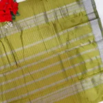 Vintage Mangalagiri Check Pattu Sarees -M014 - Image 2