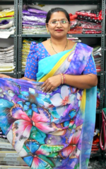 Butterfly Pure Digital Georgette Sarees-MB483