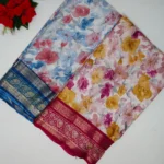 Multi Colour Crushed Sarees-MB634