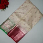 Cream Special Dharmavaram Pattu Sarees-MB641