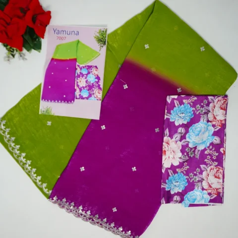 Space Silk Dual Colour Cut Work Sarees-MB738(656)
