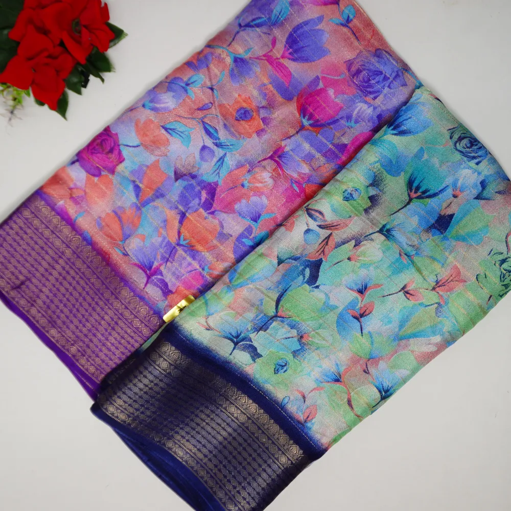 659 (10) Rangoli Marshmallow Sarees-MB659 - Image 1