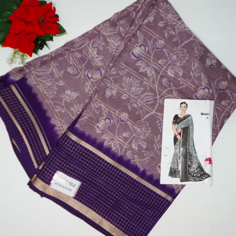 Mexicon Silk Cheeks Sarees-MB305(664) - Image 4