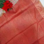 Pure Lenin Tissue Digital Sarees-MB667 - Image 3