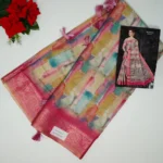 Pure Lenin Tissue Digital Sarees-MB668