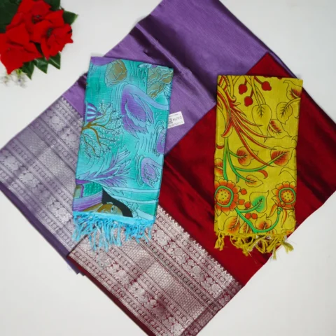 Pure Pattu Mangalagiri Dress Meterials
