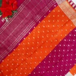 Pure Ganga Jamuna Chinon Sarees-MB699 - Image 2