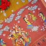 Kalamkari Nijam Border Gicha Silk Sarees-MB708 - Image 3